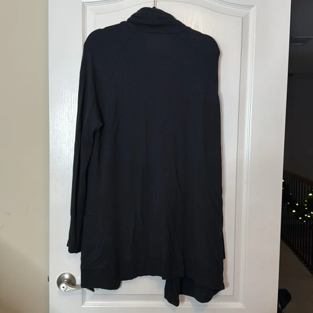 Athleta Studio Wrap Black Cardigan XL - Picture 11 of 16